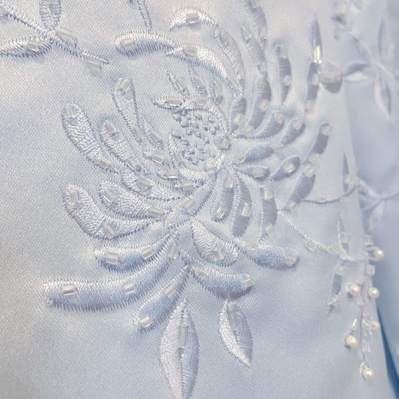 Zola Evening pale blue beaded jacket - Picture 3 of 7